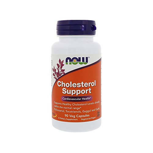 Product Cover NOW Supplements, Cholesterol Support, Featuring Policosanol, Tocotrienols, Guggul and Garlic, 90 Veg Capsules