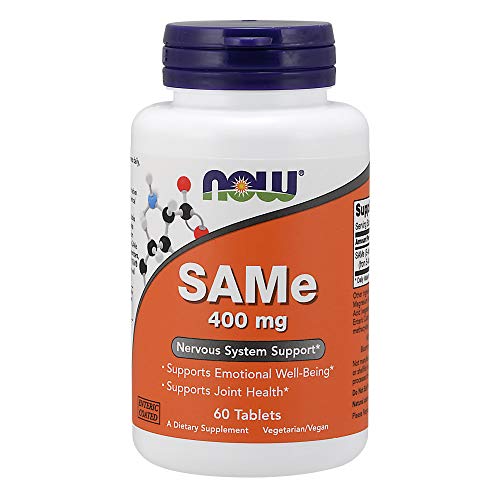 Product Cover NOW Supplements, Same (S-Adenosyl-L-Methionine) 400 mg, Nervous System Support*, 60 Tablets