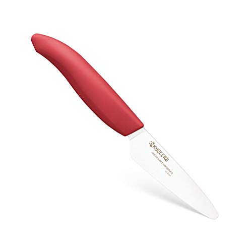 Product Cover Kyocera Advanced Ceramic Revolution Series 3-inch Paring Knife, Red Handle, White Blade