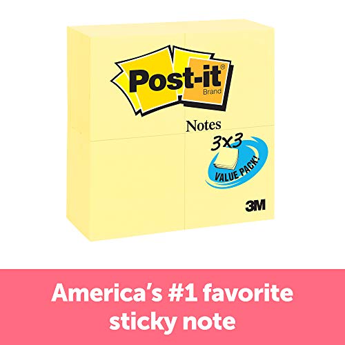 Product Cover Post-its Notes, America's #1 Favorite Sticky Note, Value Pack, 3