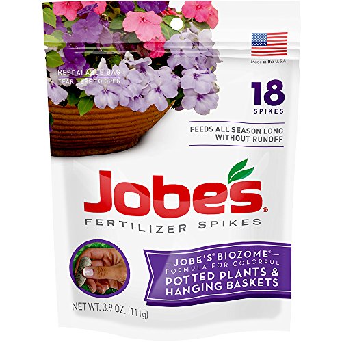 Product Cover Jobe's Hanging Baskets and Potted Plants Fertilizer Spikes, 18 Spikes