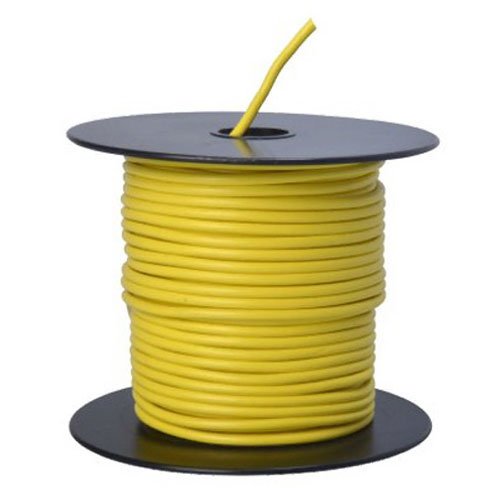 Product Cover Southwire 55670823 Primary Wire, 14-Gauge Bulk Spool, 100-Feet, Yellow