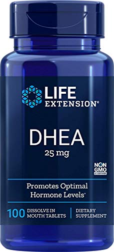 Product Cover Life Extension DHEA 25 Mg, 100 Tablets (Dissolve in the mouth)