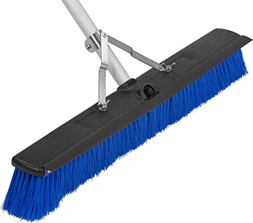 Product Cover Carlisle 3621962414 Sweep Complete Aluminum Handle Floor Sweep with Squeegee, Plastic Bristles, 24