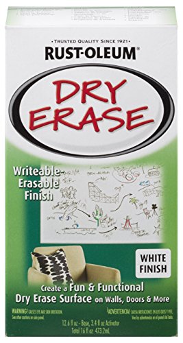 Product Cover Rust-Oleum 241140 Dry Erase Brush-On Kit, 1 Pack, White