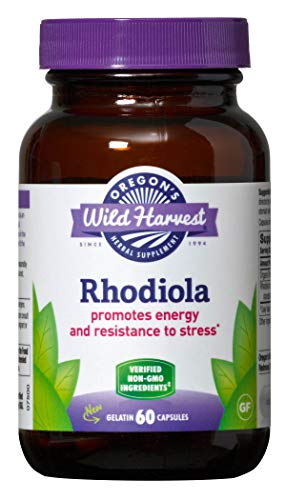 Product Cover Oregon's Wild Harvest Rhodiola Capsules, Non-GMO Herbal Supplements (Packaging May Vary), 60 Count