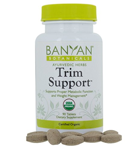 Product Cover Banyan Botanicals Trim Support - USDA Organic, 90 Tablets - Boosts Metabolism - Herbal Weight Loss Support*