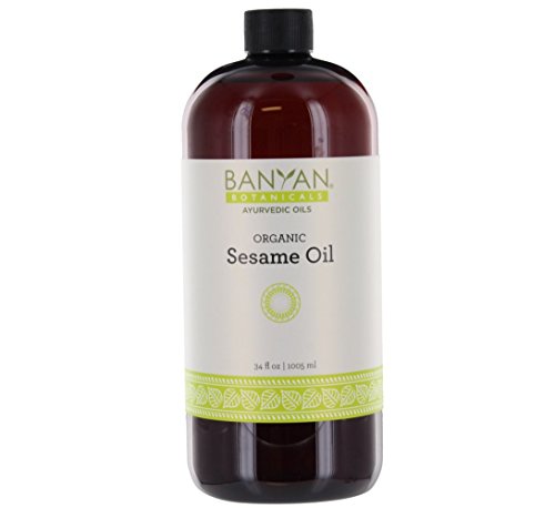 Product Cover Banyan Botanicals Sesame Oil, 34 oz - USDA Organic - Pure & Unrefined - Ayurvedic Oil for Hair, Skin, Oil Pulling