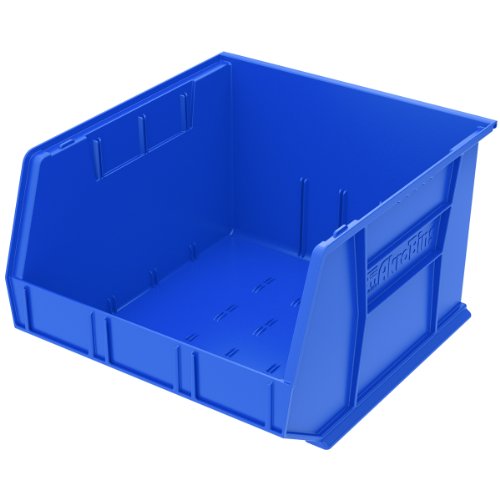 Product Cover Akro-Mils 30270 Plastic Storage Stacking AkroBin, 18-Inch by 16-Inch by 11-Inch, Blue, Case of 3