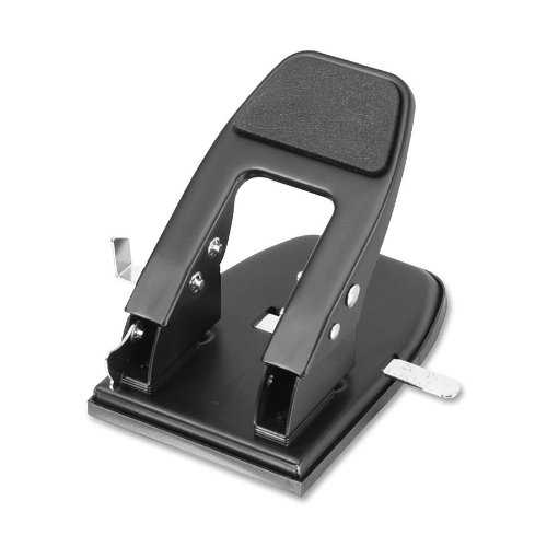 Product Cover Officemate Heavy Duty 2-Hole Punch, Padded Handle, Black, 50-Sheet Capacity (90082)