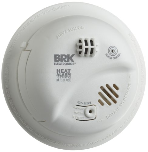 Product Cover Hardwired Heat Alarm with Battery Backup, BRK Brands HD6135FB