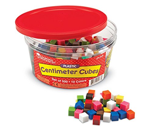 Product Cover Learning Resources Centimeter Cubes, Counting/Sorting Toy, Assorted Colors, Set of 500, Ages 6+