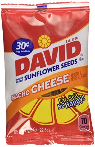 Product Cover David Seed Sunflower Seeds, Nacho Cheese, 0.8 Ounce, 36 count