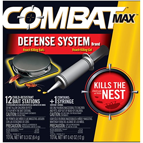 Product Cover Combat Max Defense System Brand, Small Roach Killing Bait and Gel, 12 Count