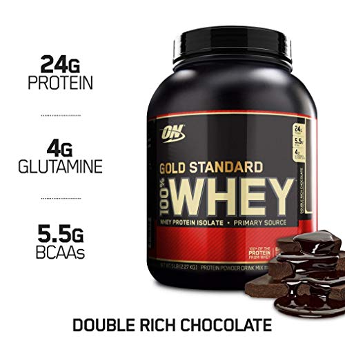 Product Cover Optimum Nutrition Gold Standard 100% Whey Protein Powder, Double Rich Chocolate, 5 Pound