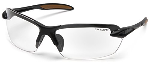 Product Cover Carhartt Spokane Lightweight Half-Frame Safety Glasses, Black Frame, Clear Lens