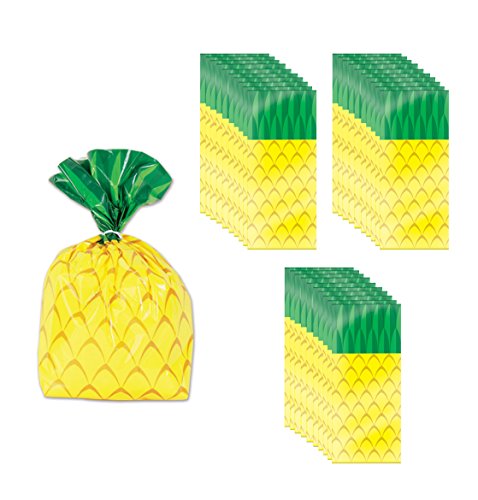 Product Cover Beistle 52213 75 Piece Pineapple Cello Bags, 4