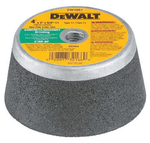 Product Cover DEWALT Concrete Grinding Wheel, Steel Backed Cup, 4-Inch (DW4961)