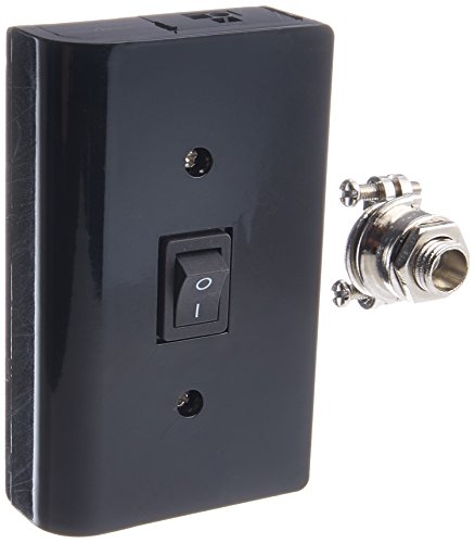 Product Cover American Lighting ALSLBOX-BK-B Xenon 120 Volt Puck Slim-Line Hardwire Box, Two Molex Outlets, On/Off Switch, Black