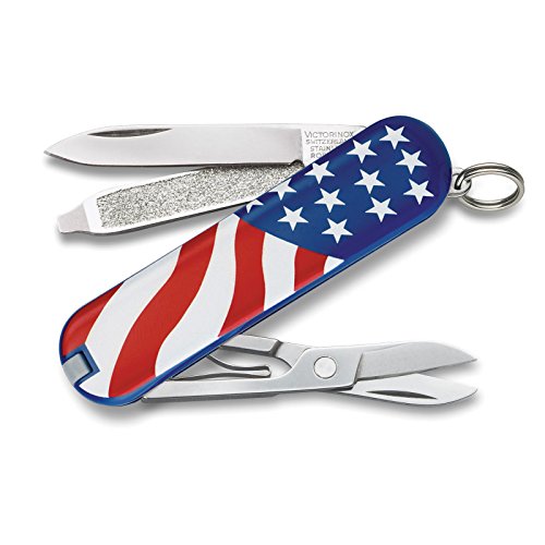 Product Cover Victorinox Swiss Army Classic SD Pocket Knife, American Flag, 58mm