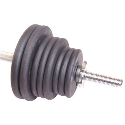 Product Cover CAP Barbell Weight Set with Threaded Bar (Black, 1-Inch/100 Pound)