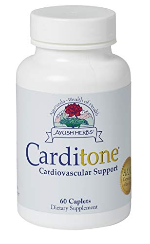 Product Cover Carditone, Unbeatable Blood Pressure and Cardiovascular Support Herbal Supplement, 60 Count by Ayush Herbs