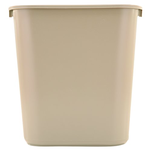 Product Cover Rubbermaid Commercial Plastic 7-Gallon Trash Can, Beige