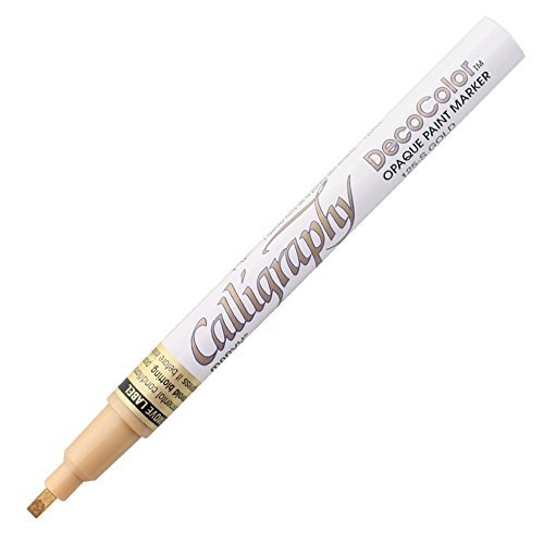 Product Cover Uchida 125-C-GLD Marvy Chisel Point Pen Tip Calligraphy Paint Marker, Gold