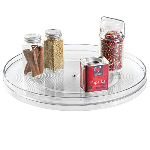 Product Cover iDesign Linus Turntable Kitchen Organizer, Organization for Pantry, Countertop, Shelf, Table, Vanity, Bathroom, 14 Inches, Clear