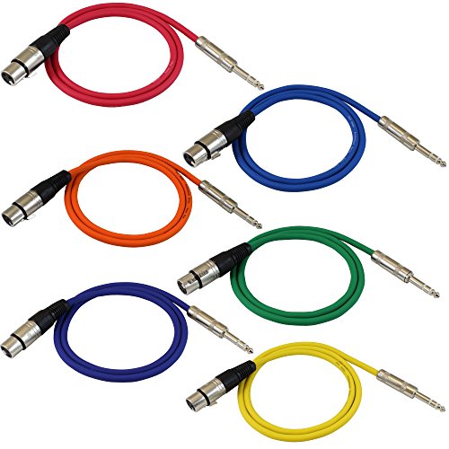 Product Cover GLS Audio 3ft Patch Cable Cords - XLR Female to 1/4