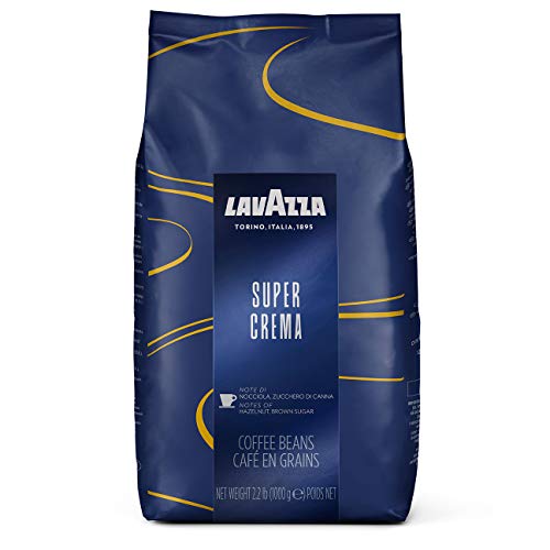 Product Cover Lavazza Super Crema Whole Bean Coffee Blend, Medium Espresso Roast, 2.2 Pound (Pack of 1)