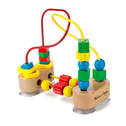 Product Cover Melissa & Doug First Bead Maze - The Original (Wooden Educational Kids Toy, Great Gift for Girls and Boys - Best for Babies and Toddlers, 12 Month Olds, 1 and 2 Year Olds)