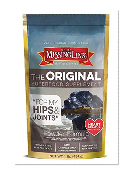 Product Cover The Missing Link Original All Natural Superfood Dog Supplement- Balanced Omega 3 & 6 Plus Glucosamine to support Mobility and Digestive Health - Hip & Joint Formula - 1 lb.