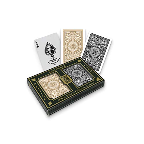 Product Cover KEM Arrow Black and Gold, Poker Size- Standard Index Playing Cards (Pack of 2) - 1017399