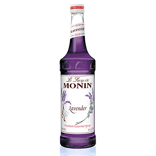 Product Cover Monin - Lavender Syrup, Aromatic and Floral, Natural Flavors, Great for Cocktails, Lemonades and Sodas, Vegan, Non-GMO, Gluten-Free (750 Milliliters)