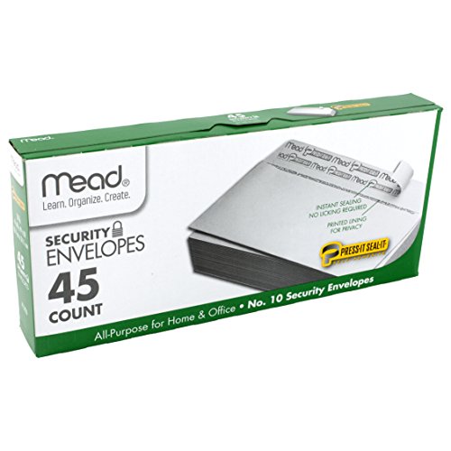 Product Cover Mead #10 Envelopes, Security, Press-it Seal-it, 4-1/8