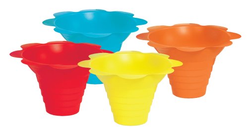 Product Cover Paragon 4-Ounce SNO-Cone Flower Drip Tray Cups, Multicolor, 100-Cup Case