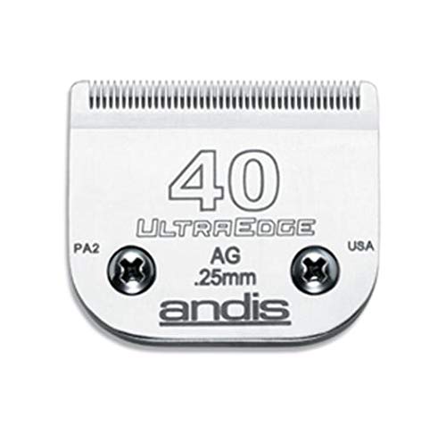 Product Cover Andis Carbon-Infused Steel UltraEdge Super Blocking Dog Clipper Blade, Size-40, 1/100-Inch Cut Length (64076)