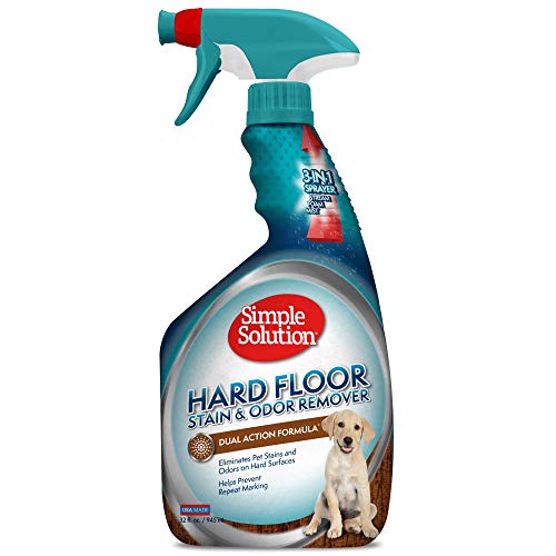 Product Cover Simple Solution Hard Floor Pet Stain and Odor Remover | Dual Action Cleaner for Sealed Hardwood Floors | 32 Ounces