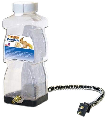 Product Cover Farm Innovators Model HRB-20 Heated Water Bottle for Rabbits, 32-Ounce, 20-Watt