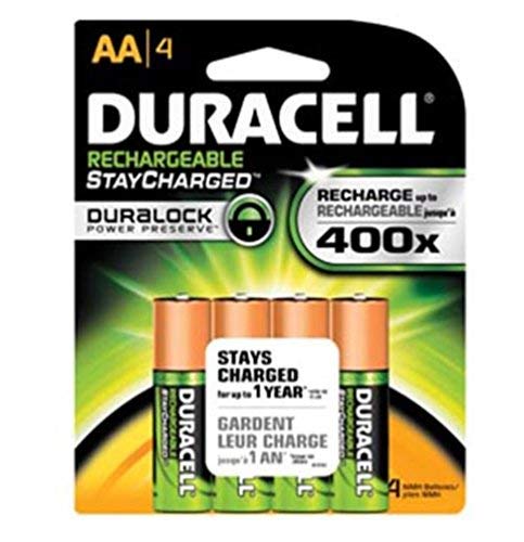 Product Cover Duracell AA NiMH rechargeable blister pack, 4 per pkg. 2500mAh