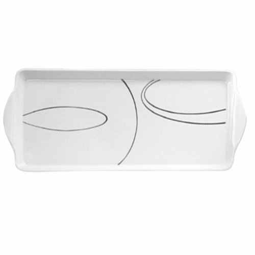 Product Cover Corelle Coordinates by Reston Lloyd Melamine Tidbit Serving Tray, Simple Lines