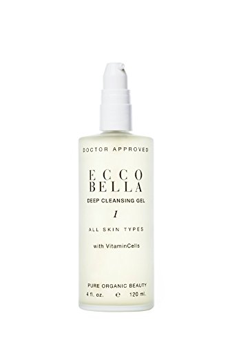 Product Cover Ecco Bella Natural Face Cleanser | Organic & Vegan Deep Cleansing Gel, Enriched Formula with Soy Protein, Vitamin E and CoQ10 for Sensitive Skin  - 4 oz