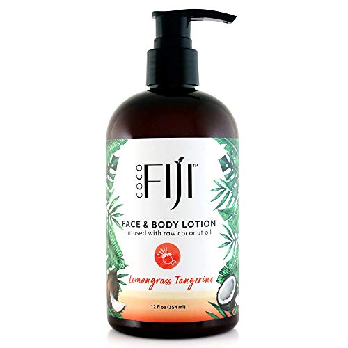 Product Cover Coco Fiji, Coconut Oil Infused Face & Body Lotion, Lemongrass Tangerine 12oz