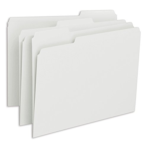 Product Cover Smead File Folder, 1/3-Cut Tab, Letter Size, White, 100 per Box (12843)