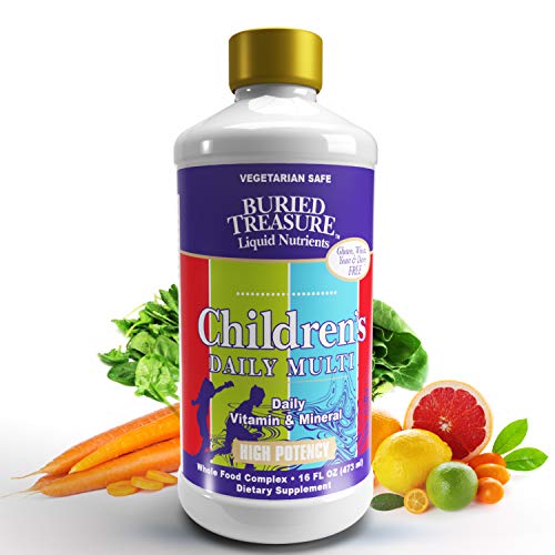 Product Cover Children's Daily Liquid Multivitamin & Minerals Nutritional Dietary Supplement for Kids No Artificial Ingredients, Natural Fruit Flavors 16 oz