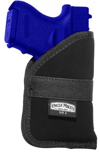 Product Cover Uncle Mike's Off-Duty and Concealment Nylon OT Inside-The-Pocket Holster (Size 4, Black)