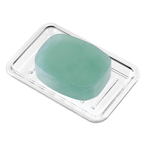 Product Cover iDesign Royal Plastic Rectangular Soap Saver, Bar Holder Tray for Bathroom Counter, Shower, Kitchen, 3.5