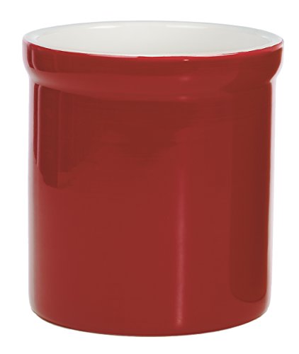 Product Cover Progressive- Prepworks Ceramic Tool Crock - Utensil Kitchen Organizer - Red