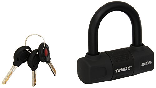 Product Cover TRIMAX MAX60 Black Short Shackle U-Lock with PVC Sleeve